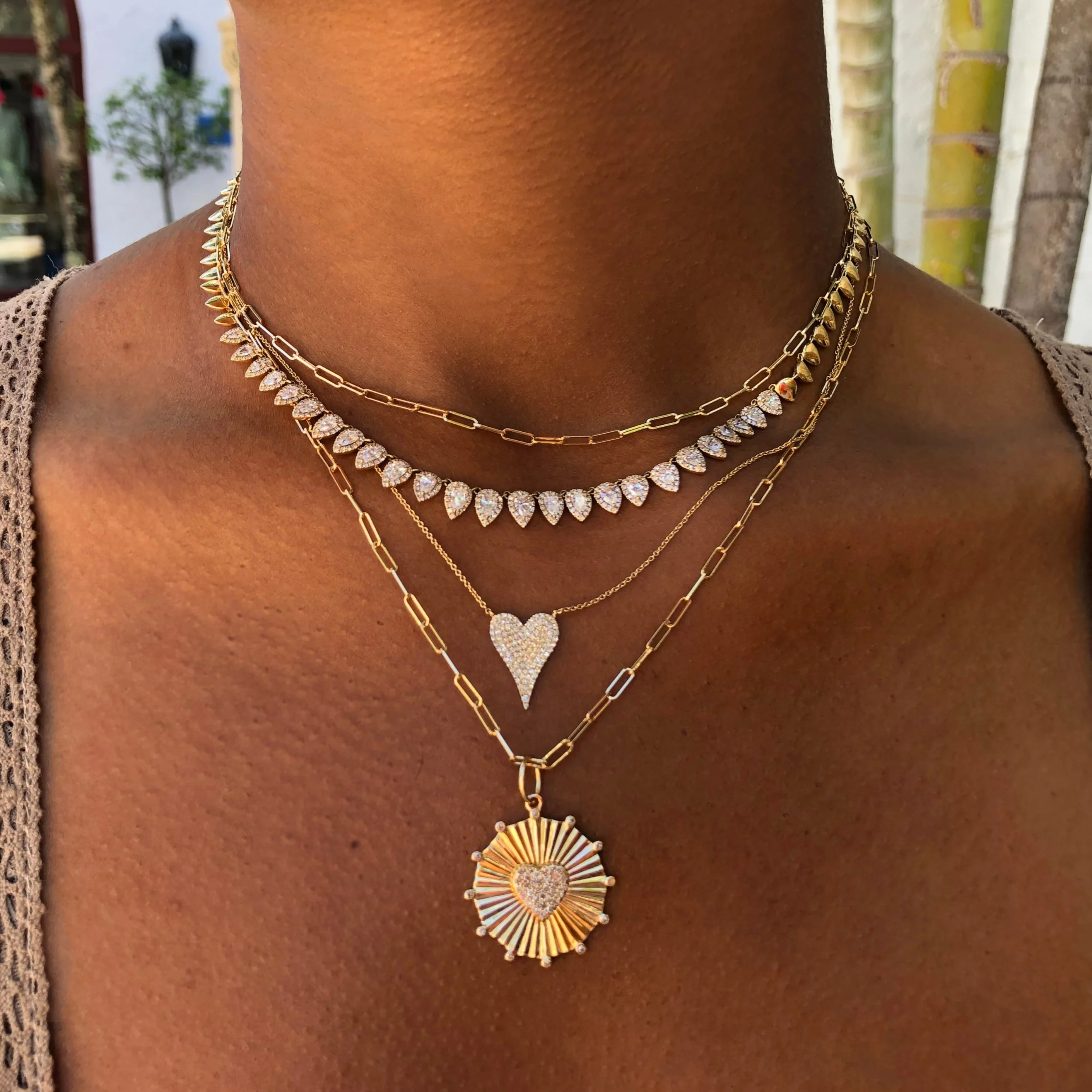 14K Paperclip Chain Necklace - Image 3