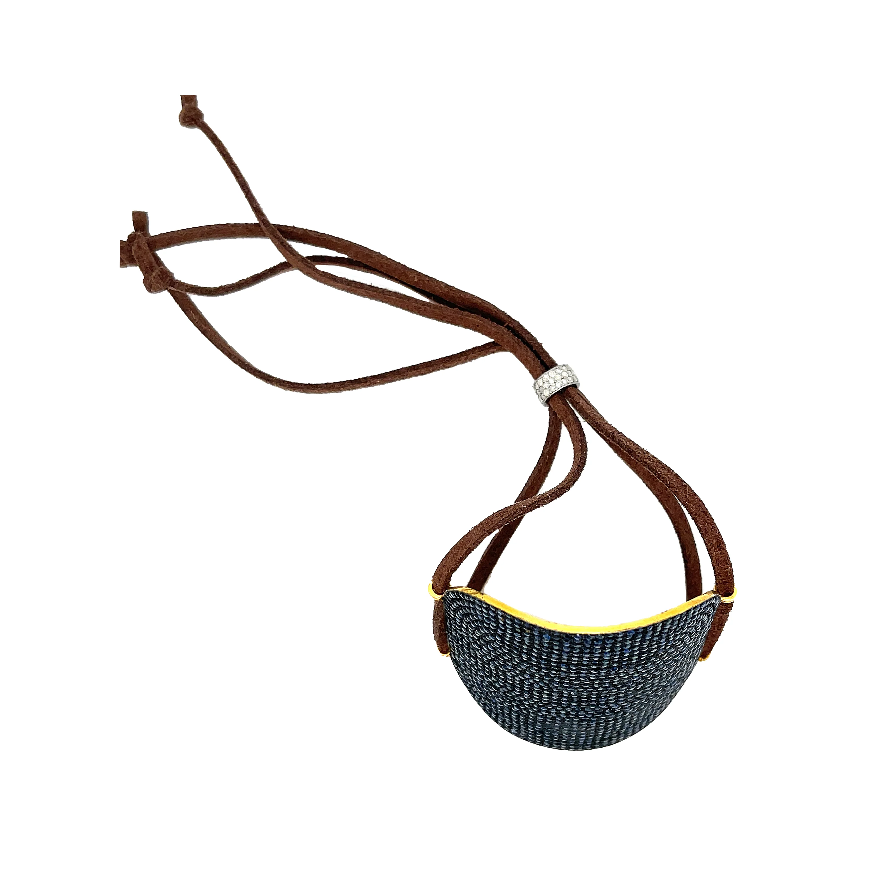 Diamond & Sapphire Shield Bracelet - Image 3