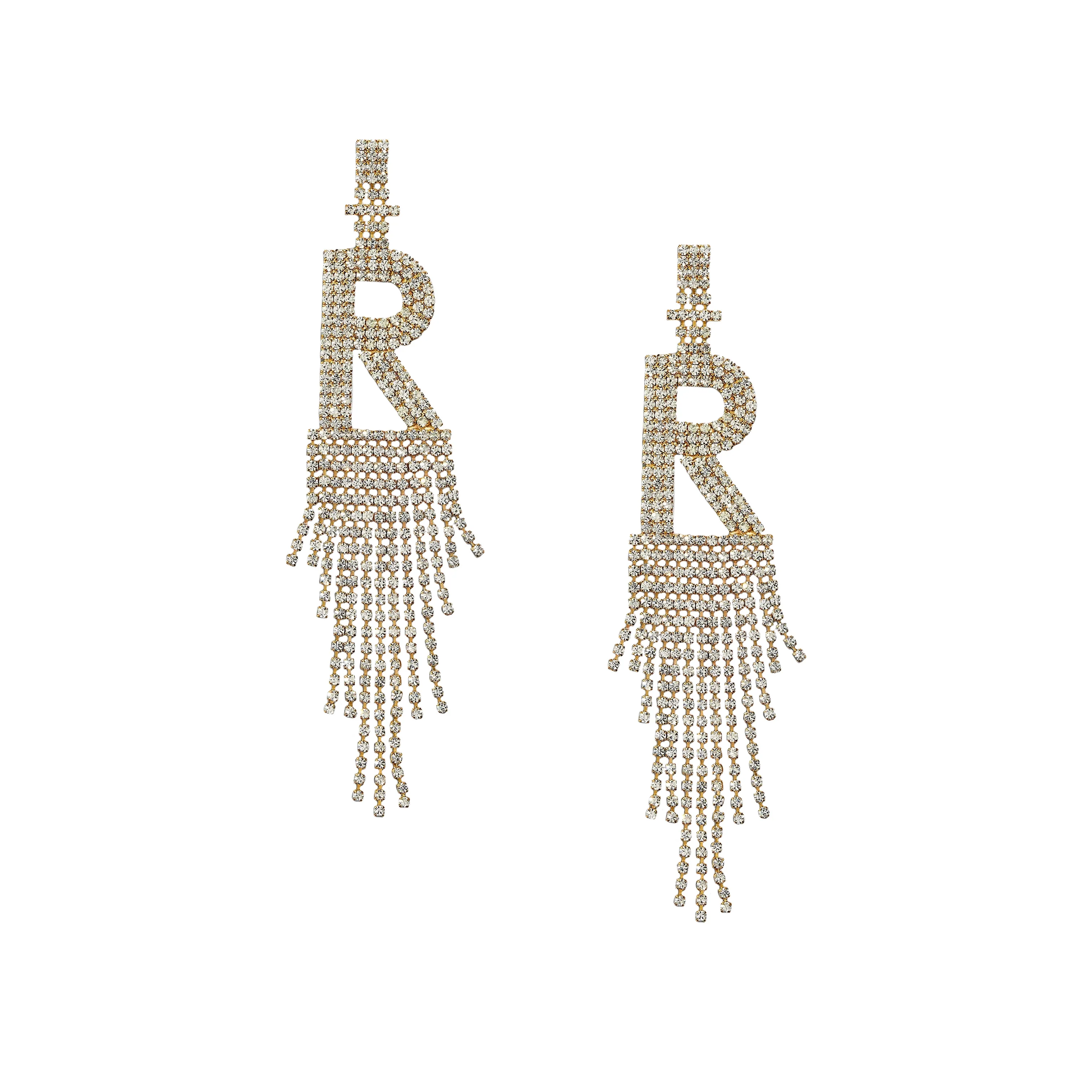 SALE Fringe Initial Earrings - Image 4