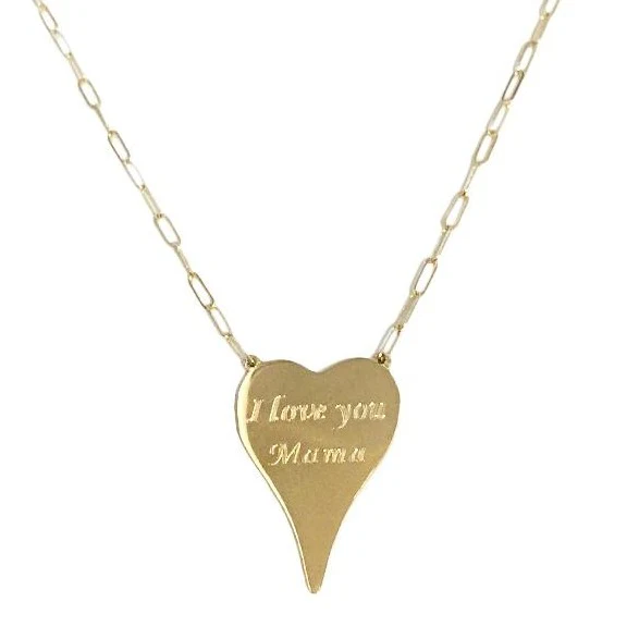 I Love You Mama Heart Necklace - Image 3