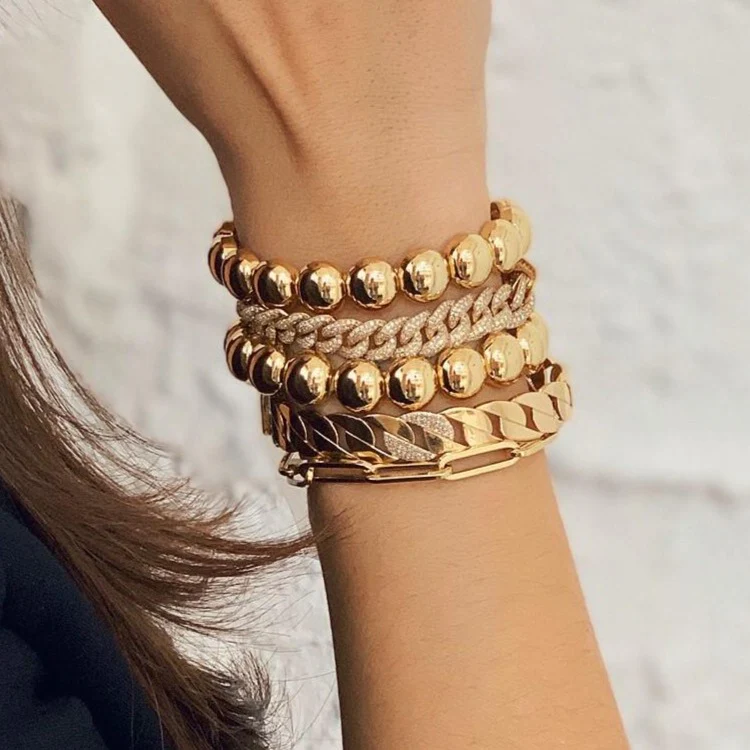 14K Gold Chain Bracelet - Image 3