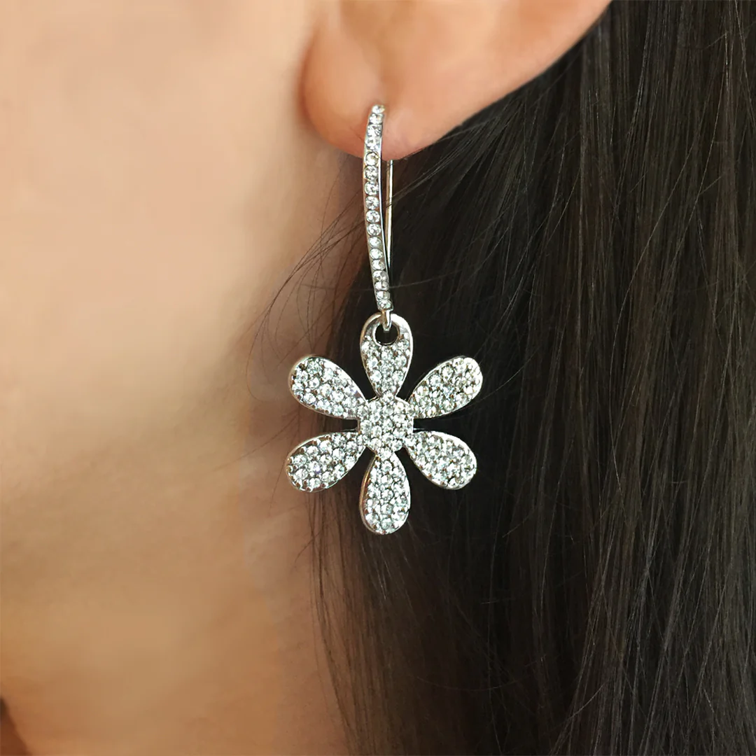 Daisy Drop Earrings - Image 3